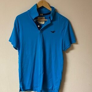 Hollister Blue Polo Shirt